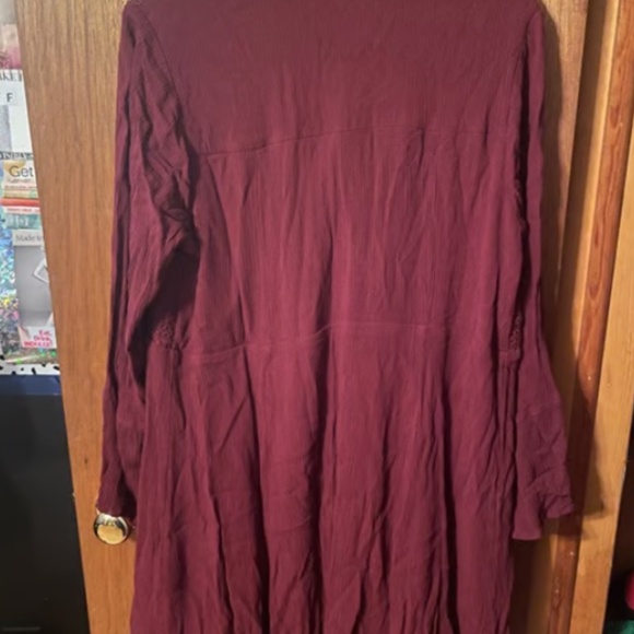 Torrid Mini Gauze Lace-Up Skater Dress- Size 1 - Picture 6 of 6